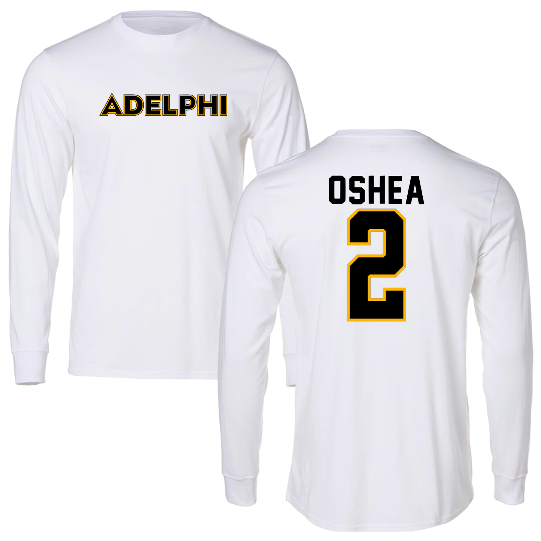 Adelphi University Lacrosse White Long Sleeve - #2 Nick OShea