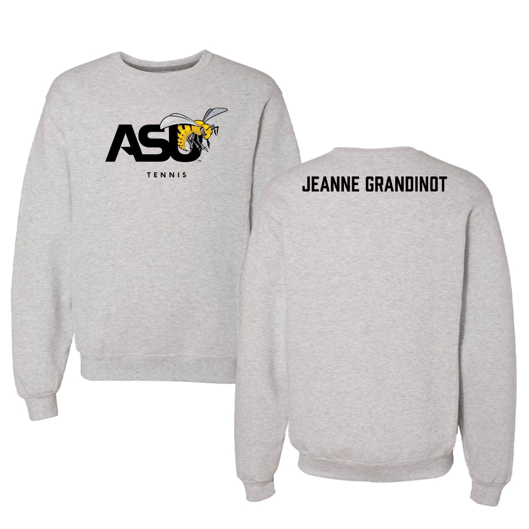 Alabama State University Tennis Light Gray Crewneck - David Jeanne Grandinot
