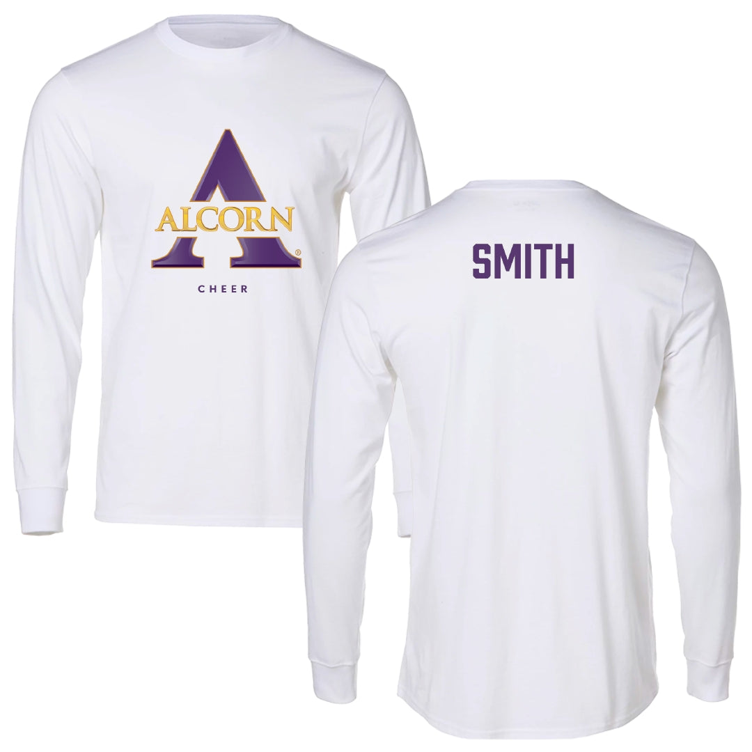 Alcorn State University Cheer White Long Sleeve - Aziah Smith