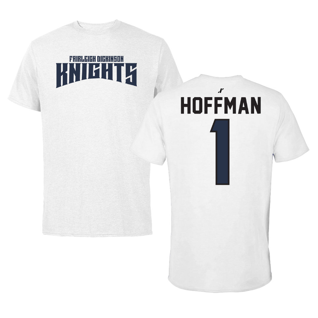 Fairleigh Dickinson University-Metropolitan Campus Volleyball White Classic Tee - #1 Grady Hoffman