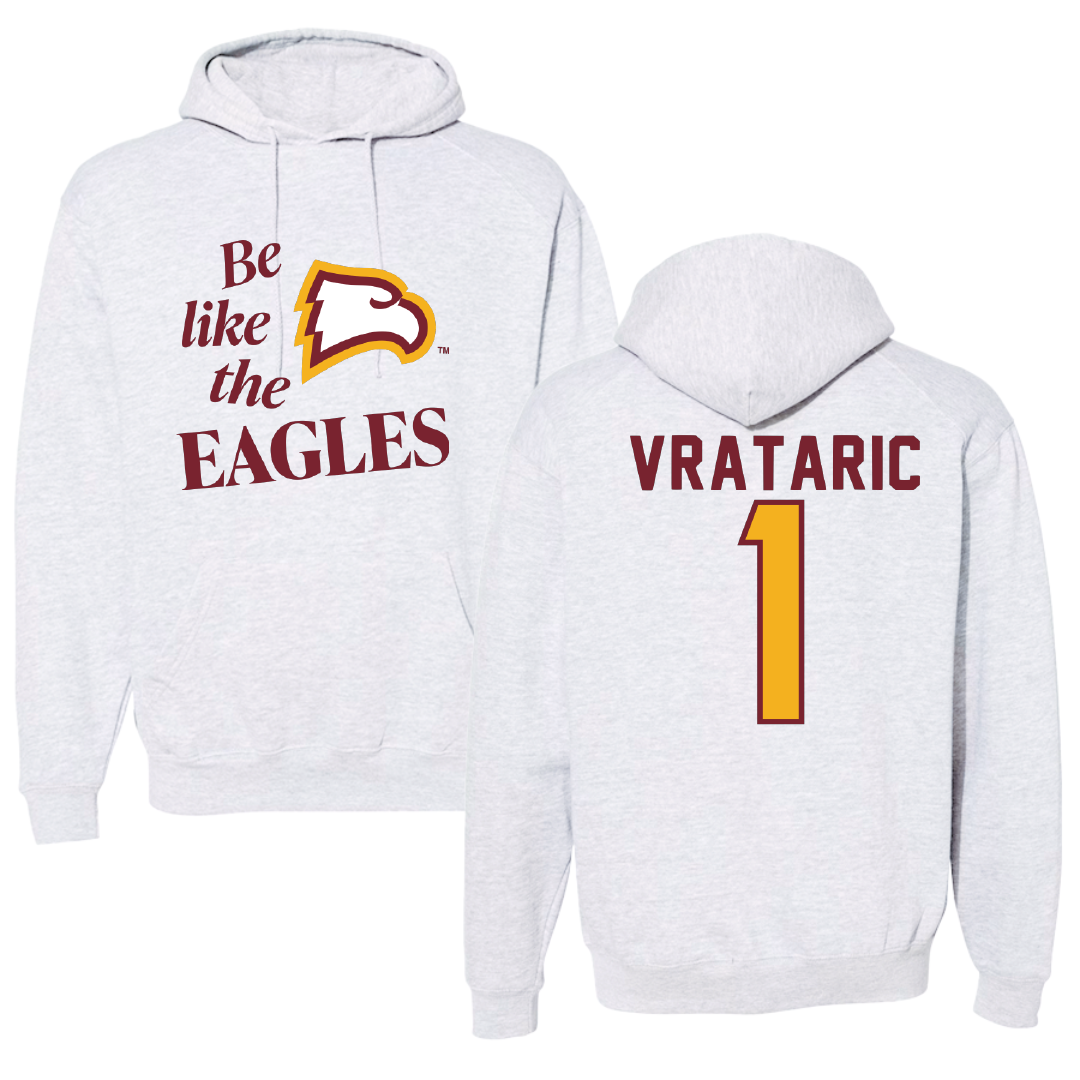 Winthrop University Soccer Light Gray Be Like Us Hoodie - #1 Mia Vrataric