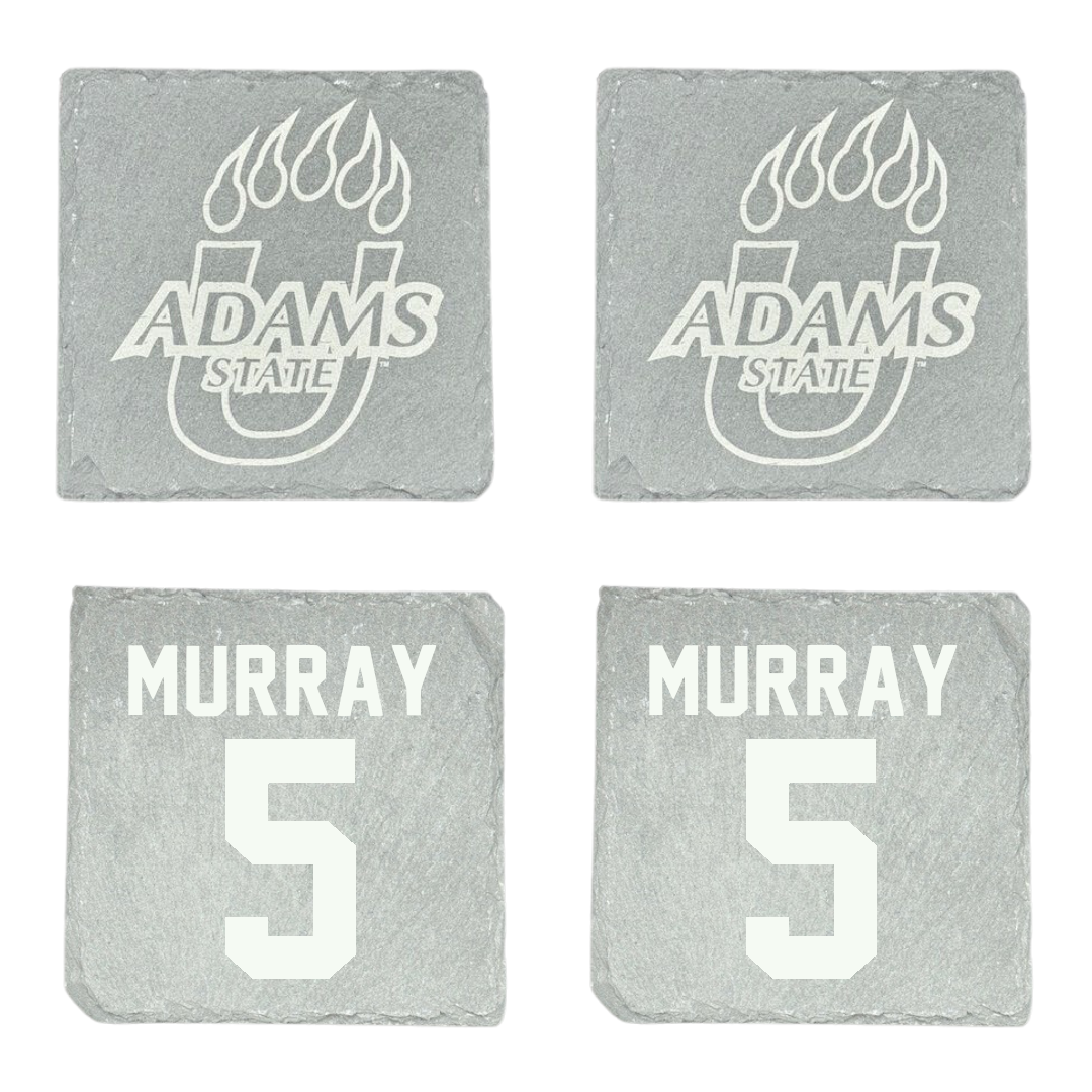 Adams State University Baseball Stone Coaster (4 Pack)  - #5 Connor Murray