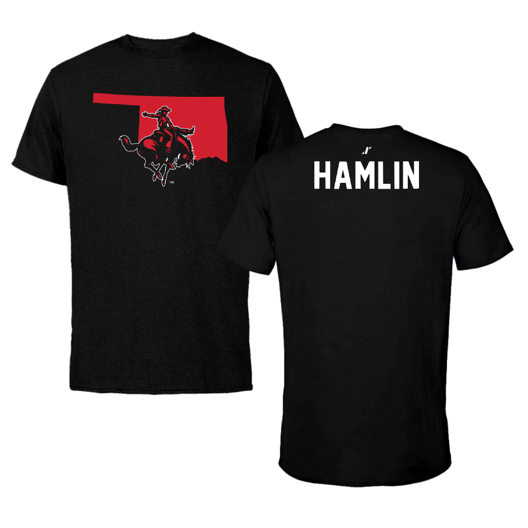 Northwestern Oklahoma State University TF and XC Black State Tee - Mariya Hamlin