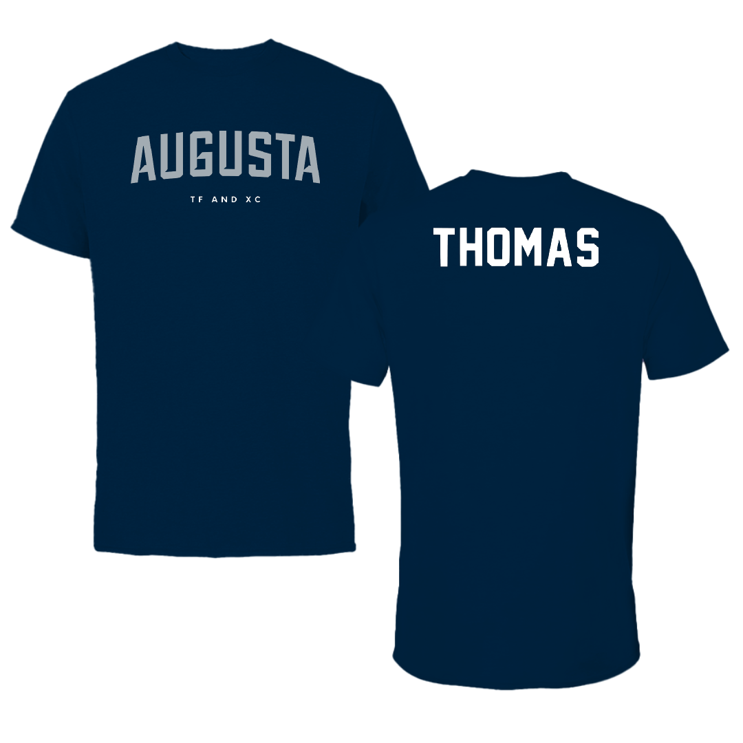 Augusta University TF and XC Navy Performance Tee - Trent Thomas