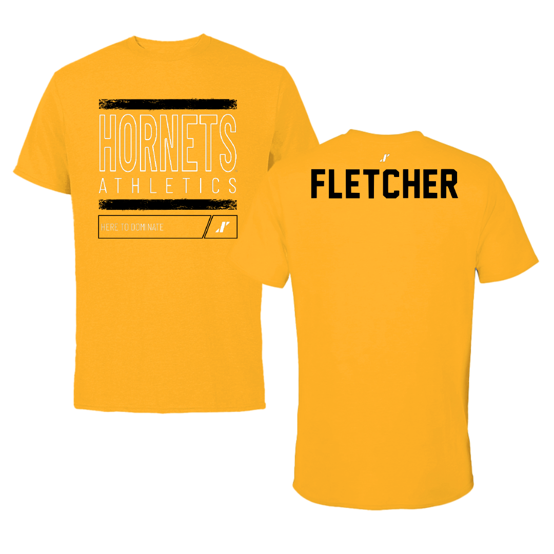 Alabama State University Golf Gold Dominate Tee - Carmen Fletcher
