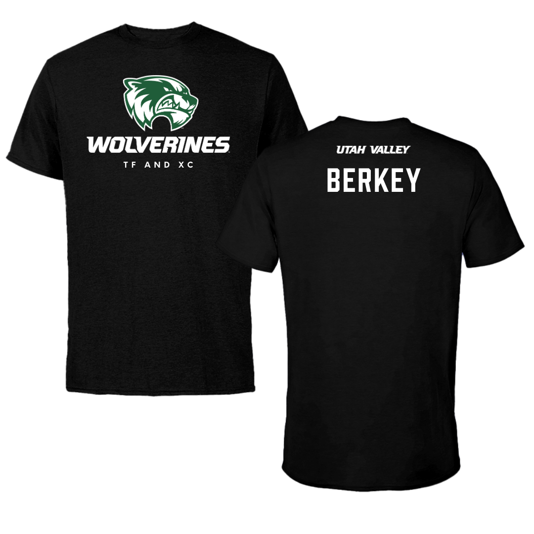 Utah Valley University TF and XC Black Mascot Performance Tee - Neal Berkey