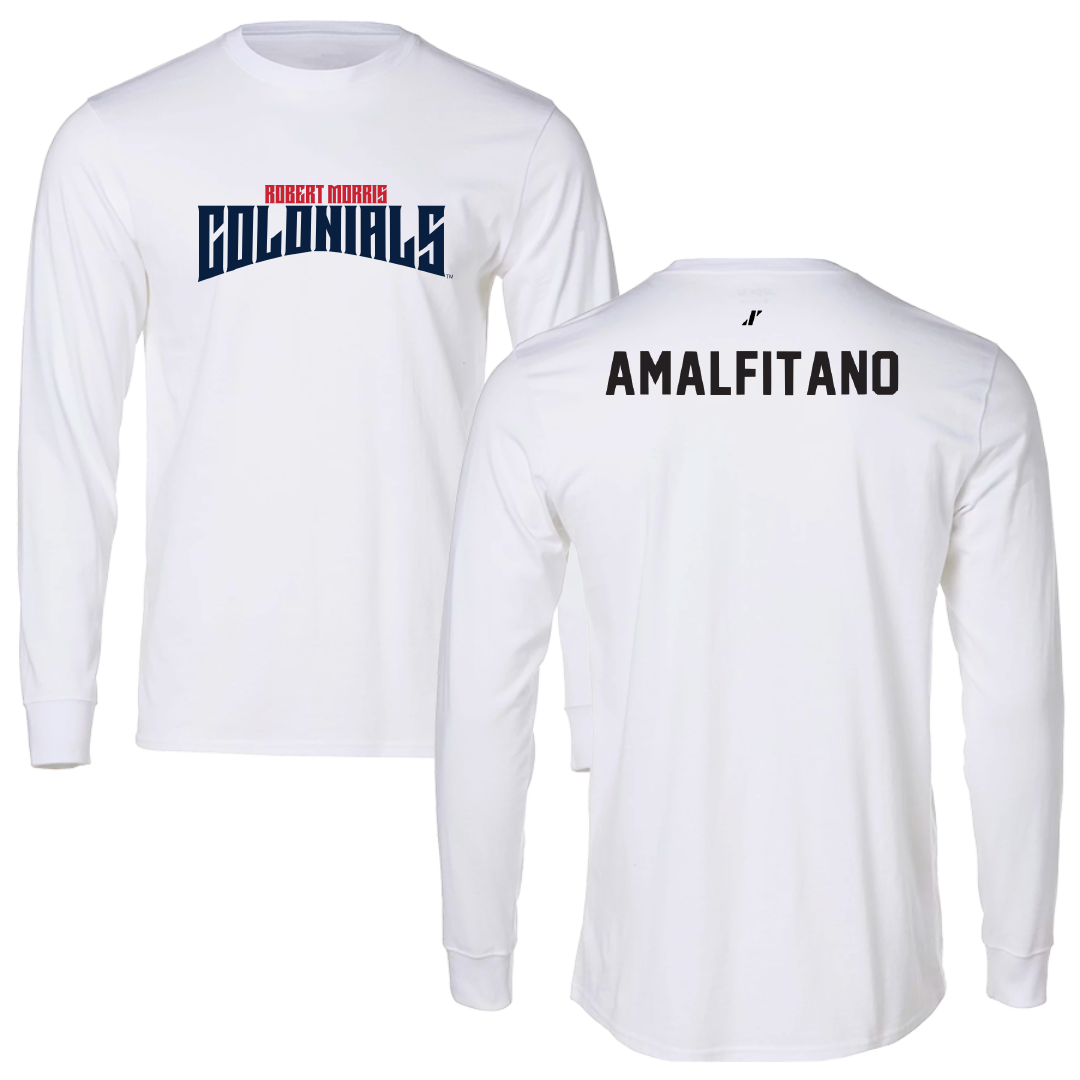 Robert Morris University Rowing White Classic Long Sleeve - Michayla Amalfitano