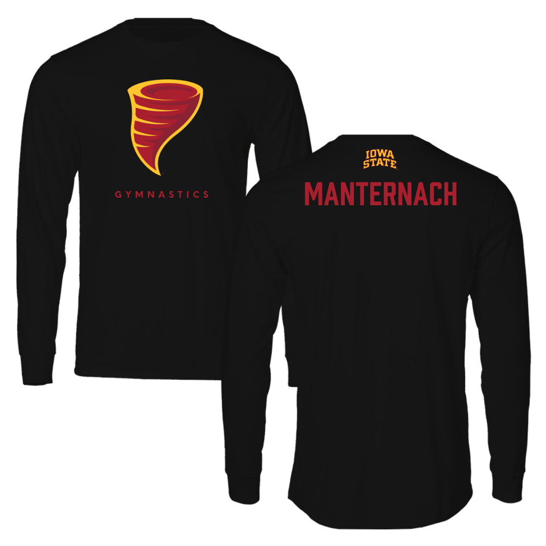 Iowa State University Gymnastics Black Performance Long Sleeve - Madelyn Manternach