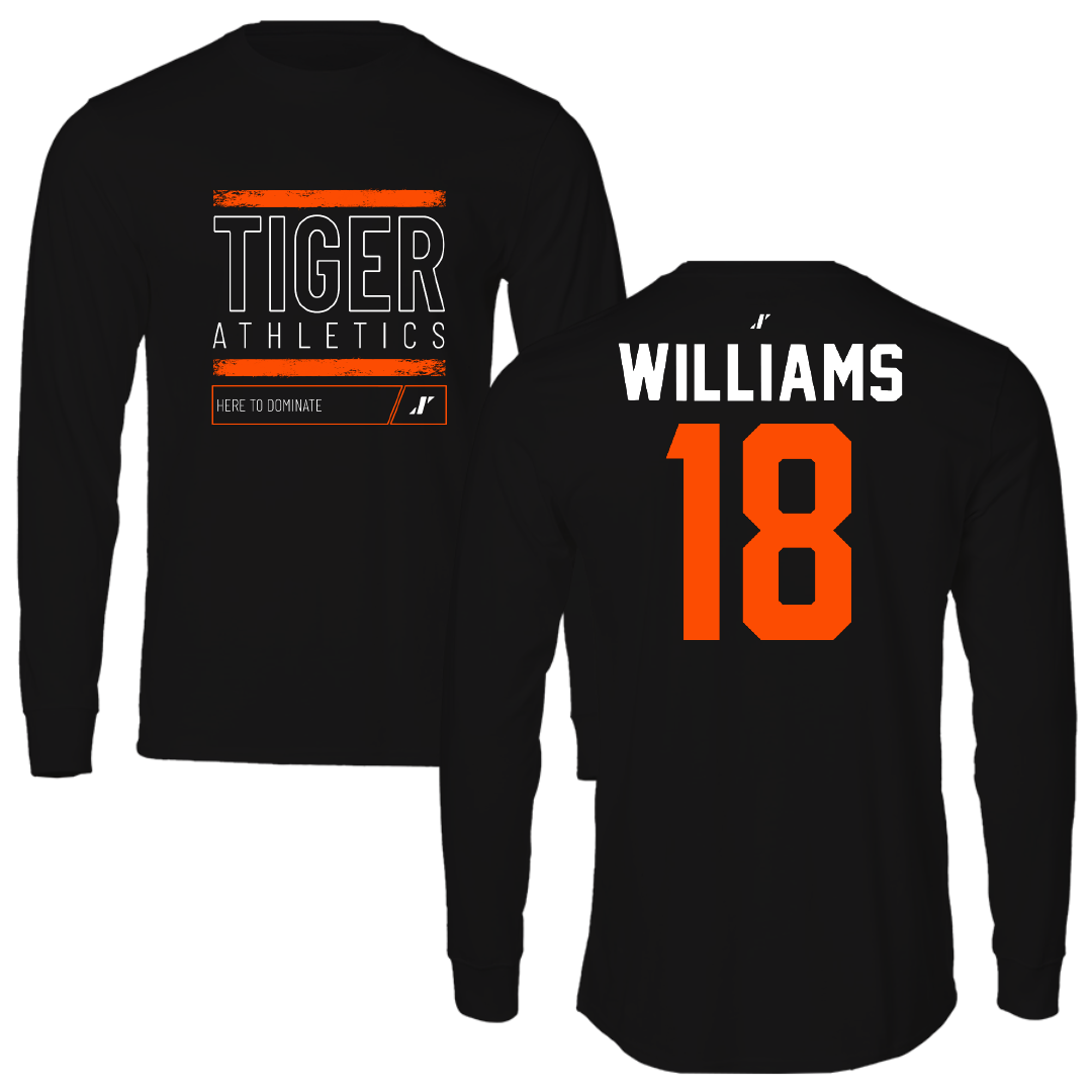 East Central University Softball Black Dominate Long Sleeve - #18 Chloe Williams