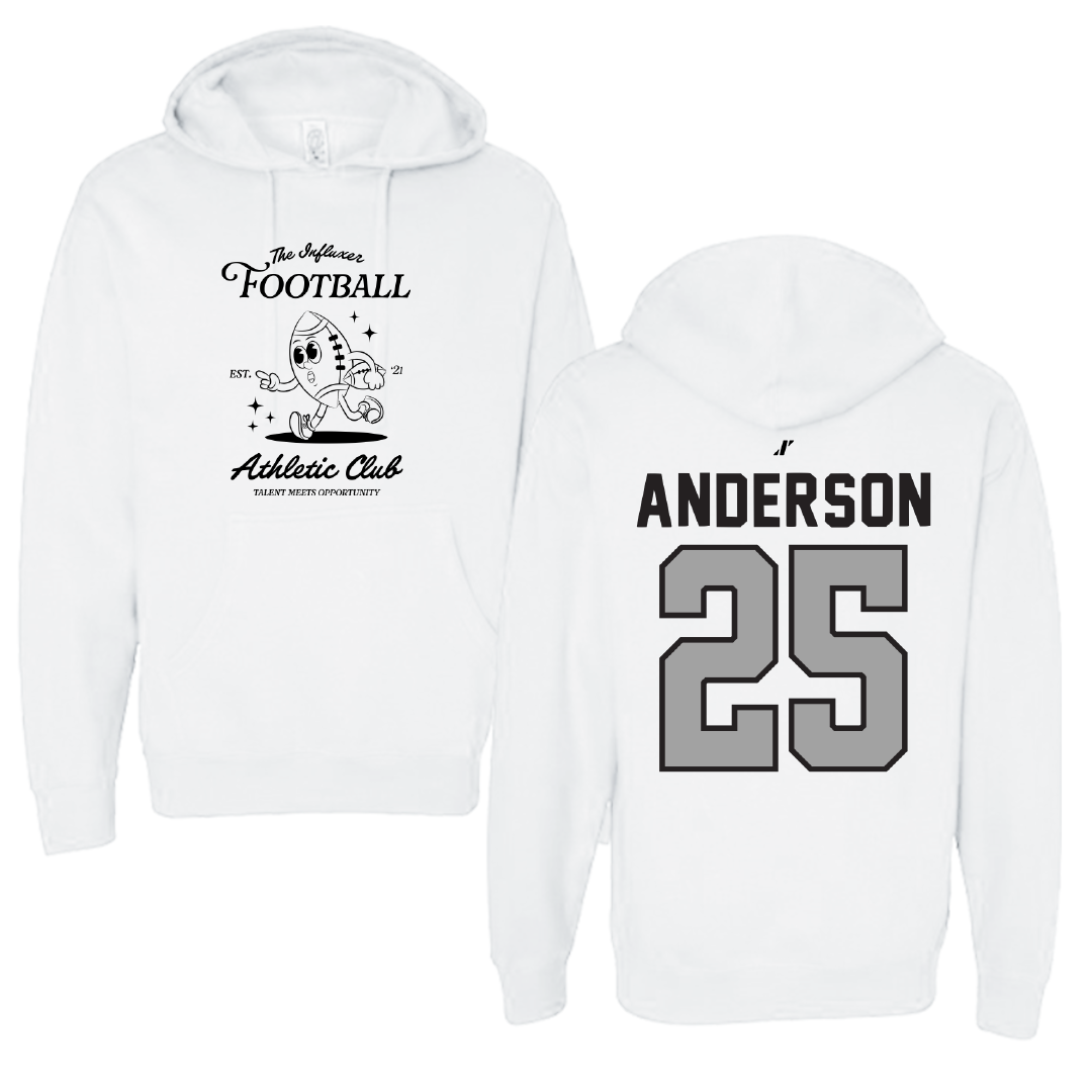 Football White Influxer Athletic Club Hoodie - #25 Devon Anderson