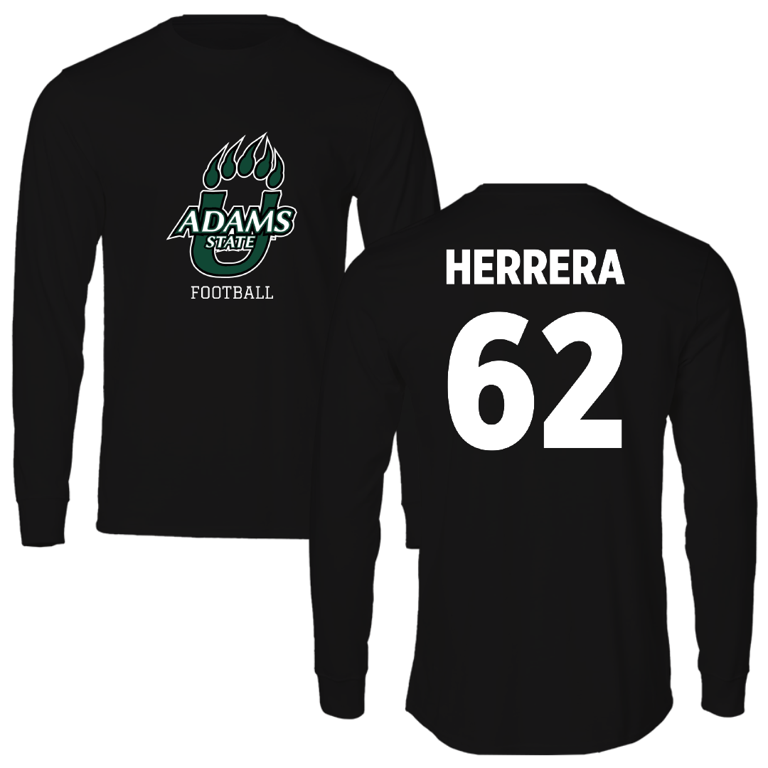 Adams State University Football Black State Performance Long Sleeve - #62 Daniel Herrera