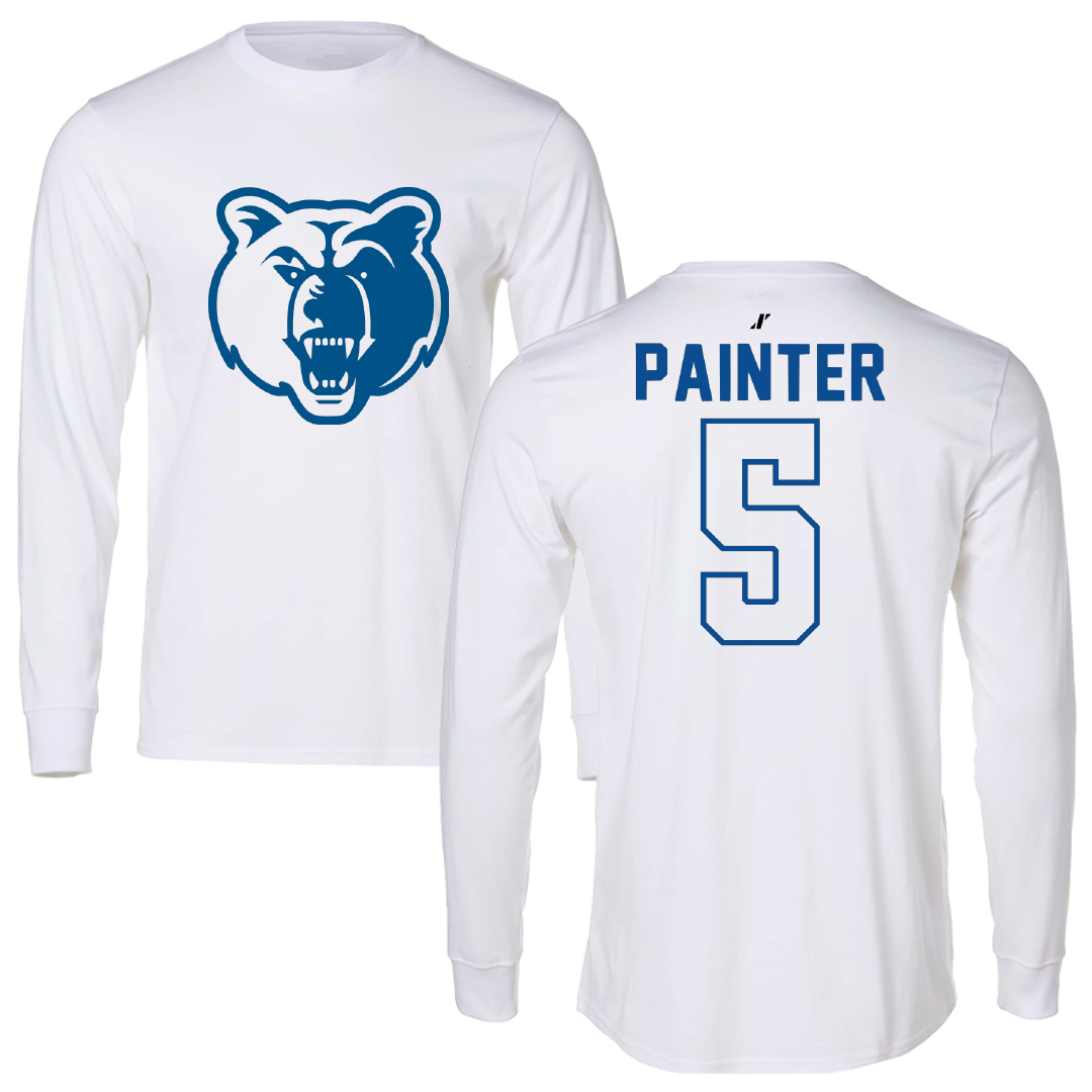 Salt Lake Community College Softball White Long Sleeve - #5 Lahela Painter