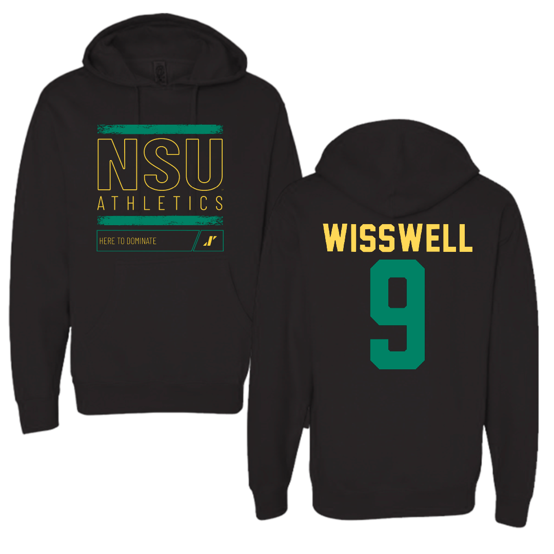 Norfolk State University Softball Black Dominate Hoodie - #9 Leah Wisswell