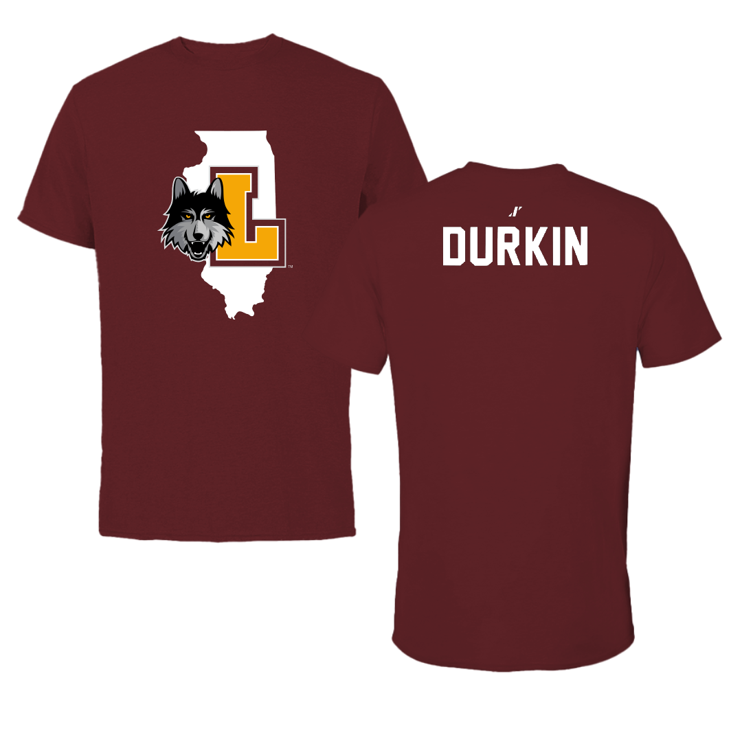 Loyola University-Chicago Golf Maroon State Performance Tee - Grace Durkin