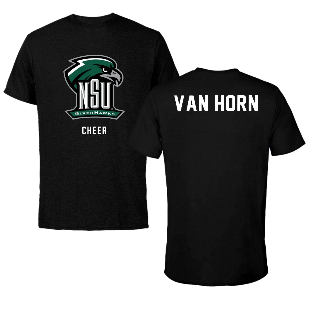 Northeastern State University Cheer Black NSU Performance Tee - Olivia Van Horn