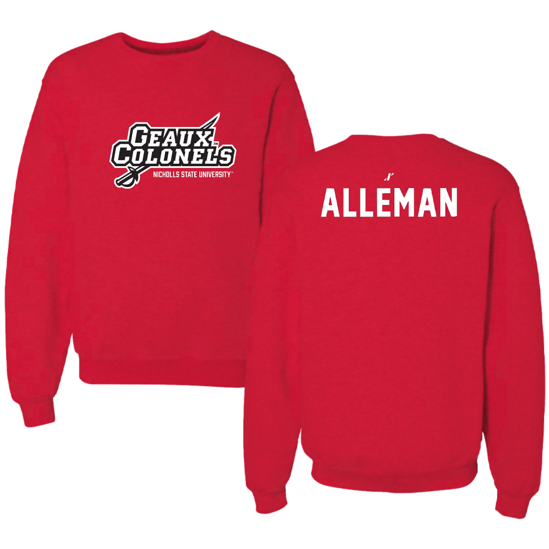 Nicholls State University Cheer Red General Crewneck - Sydni Alleman