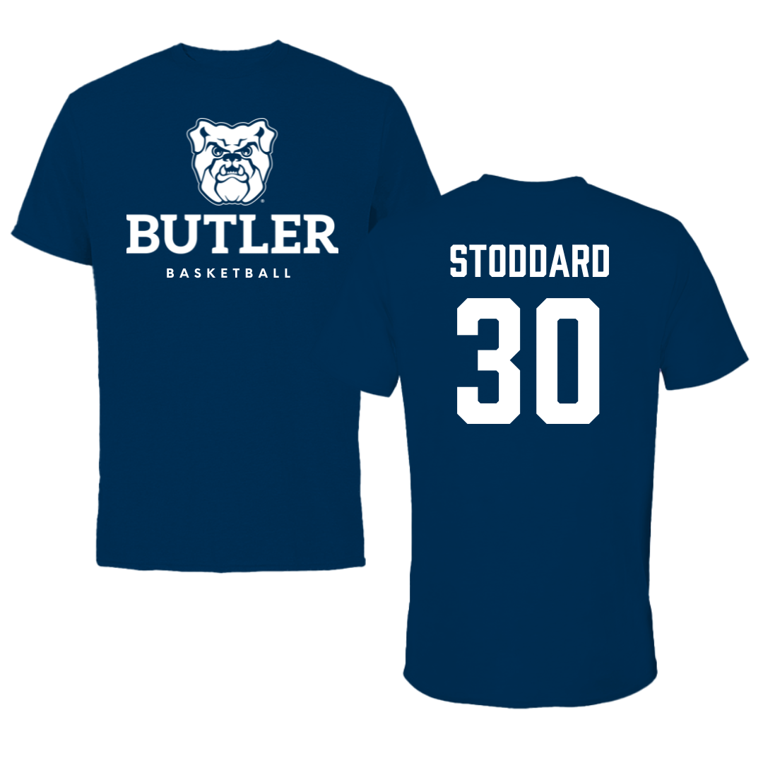 Butler University Basketball Navy Performance Tee - #30 Abigail Stoddard