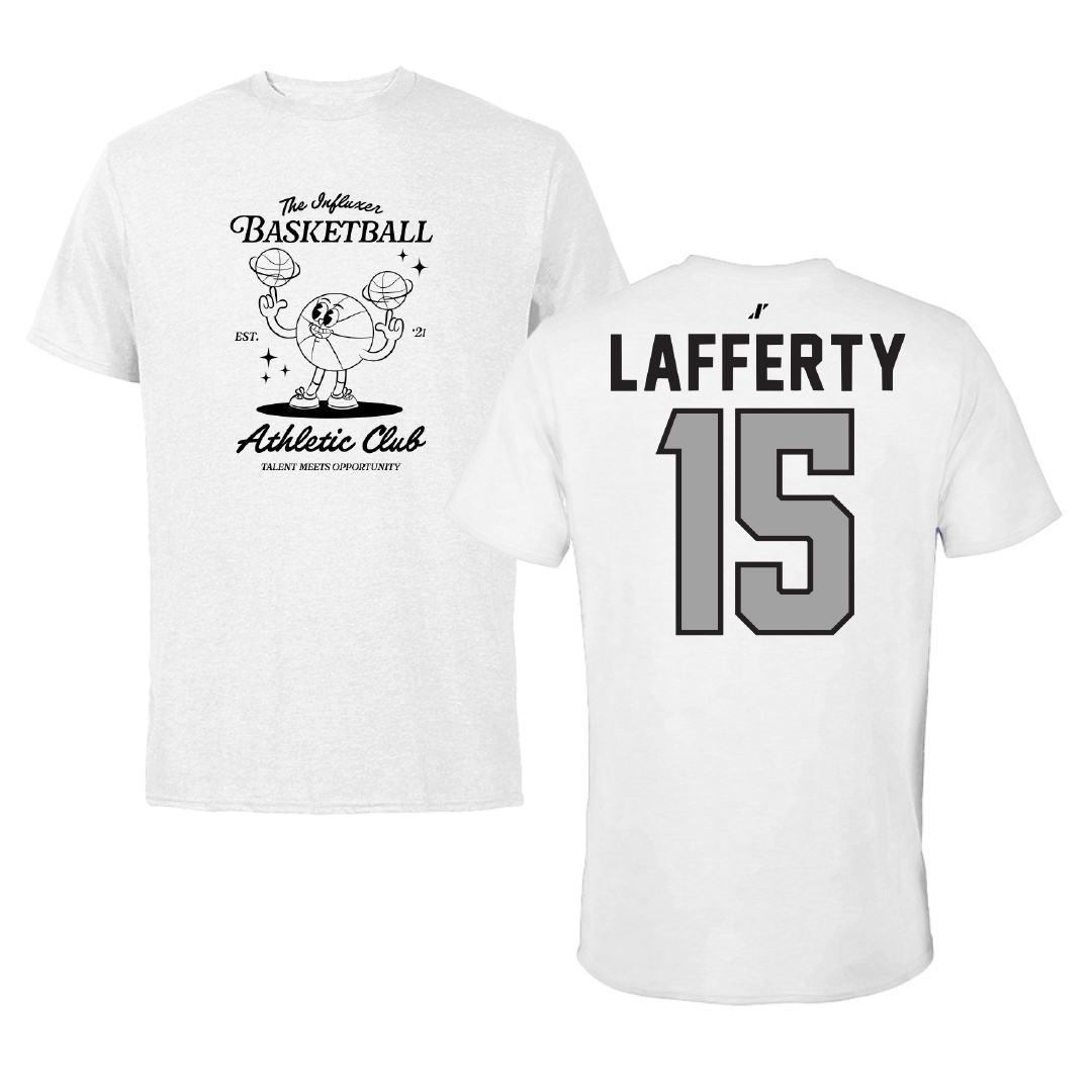 Basketball White Influxer Athletic Club Tee - #15 Jacob Lafferty