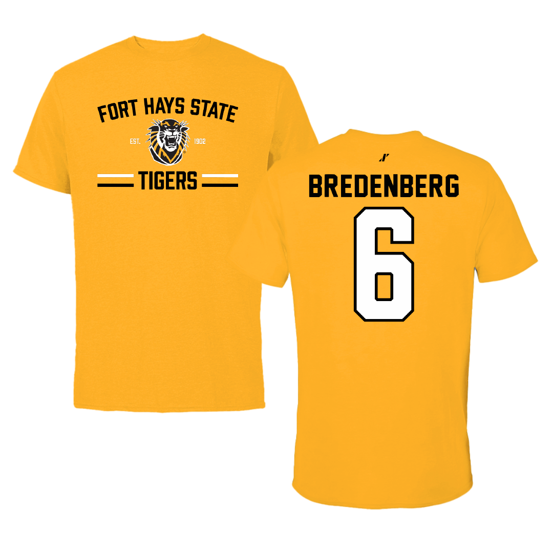 Fort Hays State University Soccer Gold General Performance Tee - #6 Jordyn Bredenberg