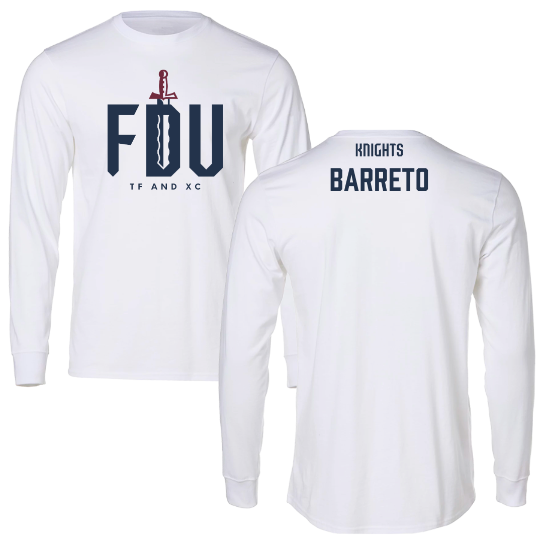 Fairleigh Dickinson University-Metropolitan Campus TF and XC White Long Sleeve - Brandon Barreto