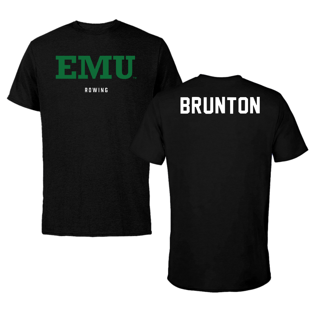 Eastern Michigan University Rowing Black Performance Tee - Hannah Brunton
