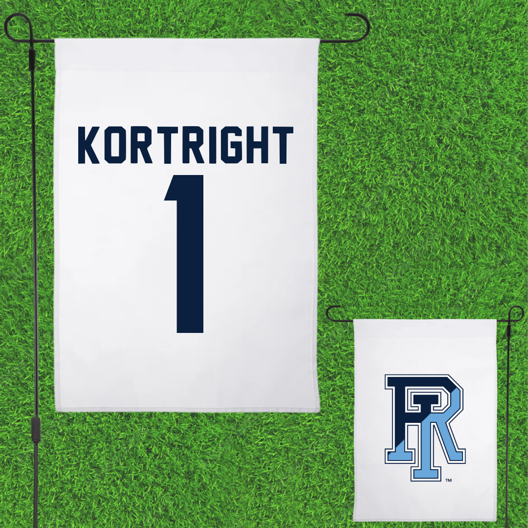 University of Rhode Island Basketball White Garden Flag - #1 Luis Kortright