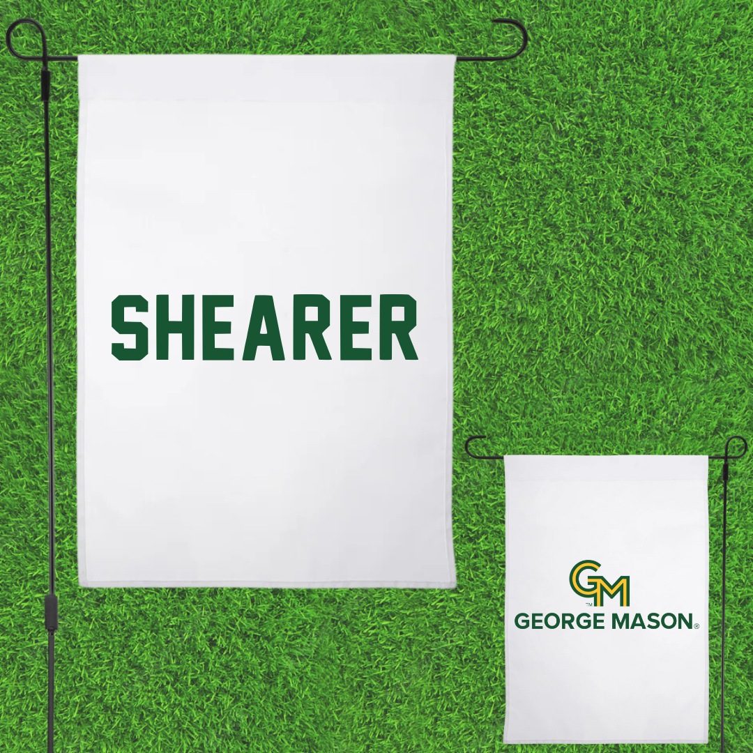 George Mason University Rowing White Garden Flag - Anabela Shearer