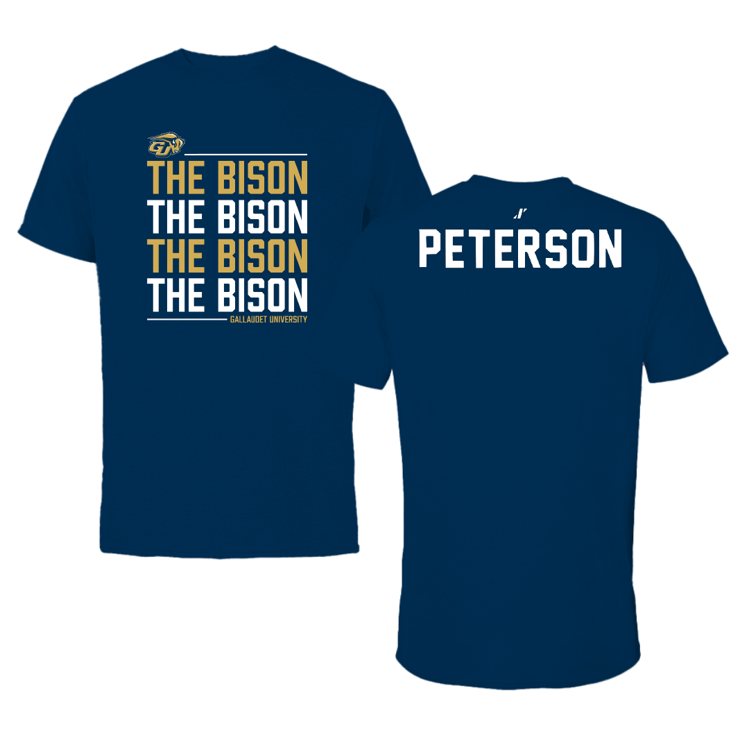 Gallaudet University Swimming & Diving Navy General Tee - Elizabeth Peterson