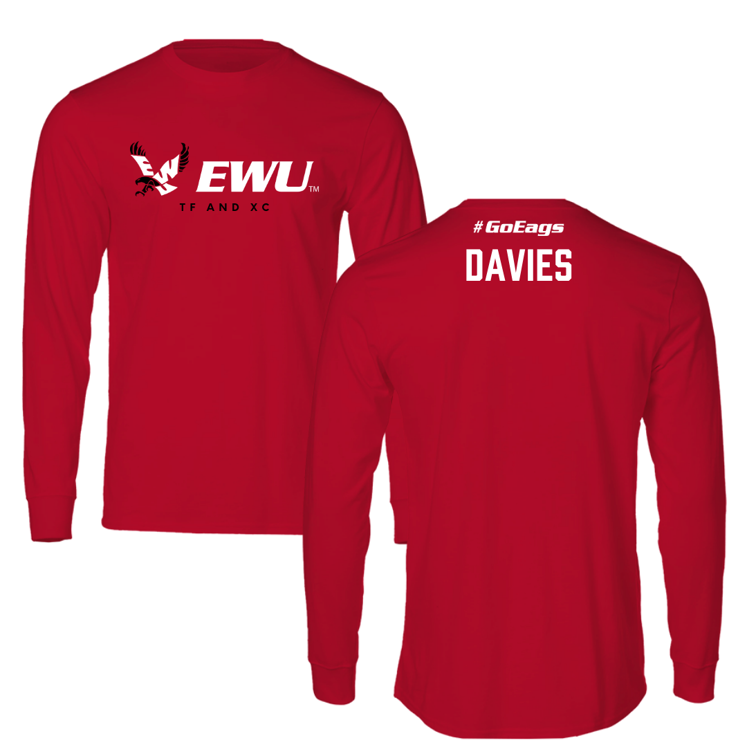 Eastern Washington University TF and XC Red Performance Long Sleeve - Rhiannon Davies