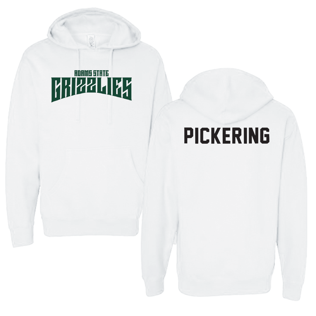 Adams State University Wrestling White Classic Hoodie - Keaton Pickering
