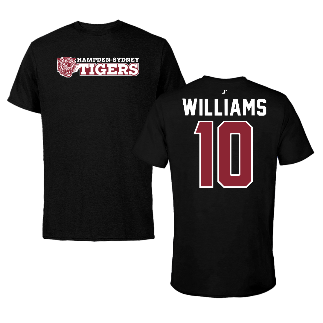 Hampden-Sydney College Baseball Black Performance Tee - #10 Jacob Williams