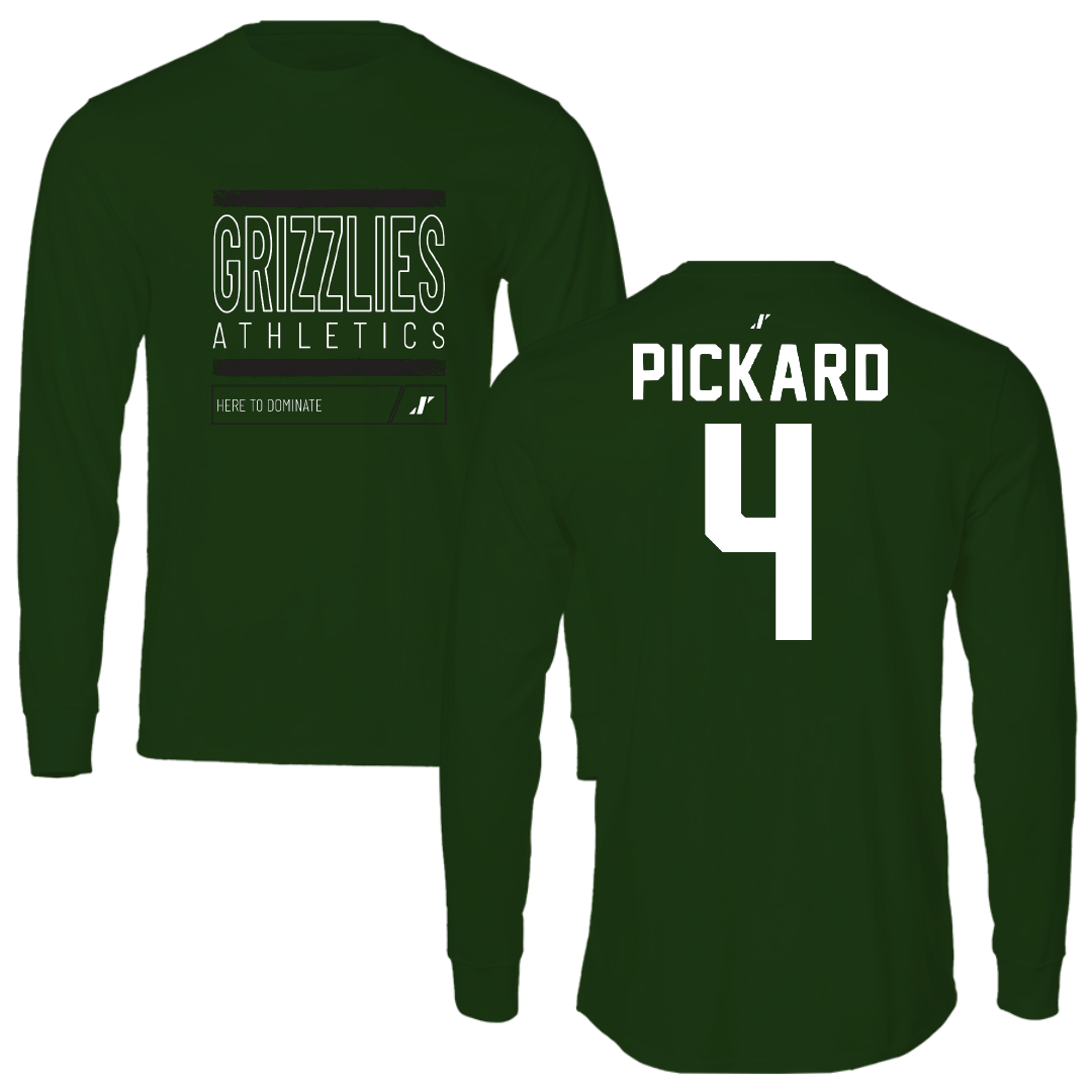 Adams State University Basketball Forest Green Dominate Long Sleeve - #4 Mykaila Pickard