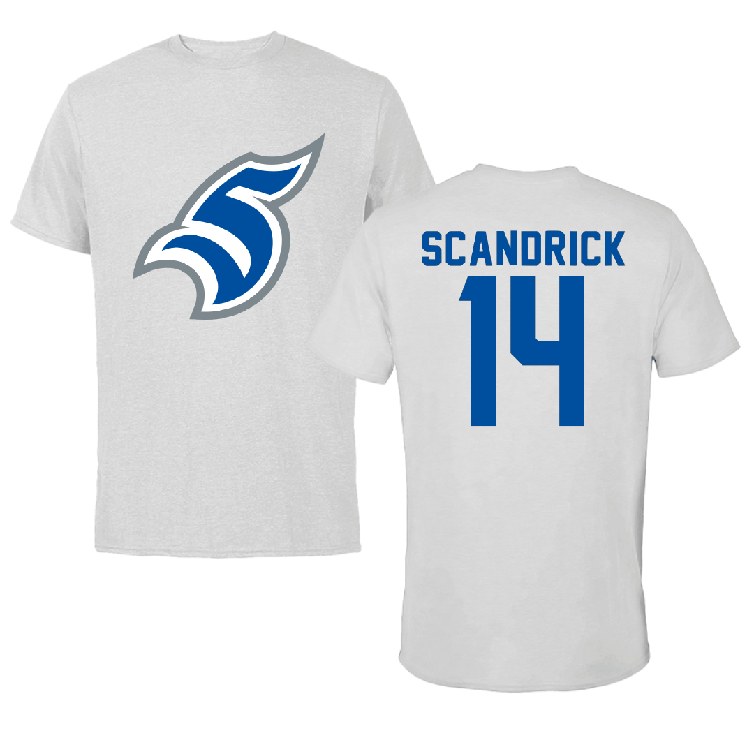 Thomas More University Football Light Gray Performance Tee - #14 Jameer Scandrick