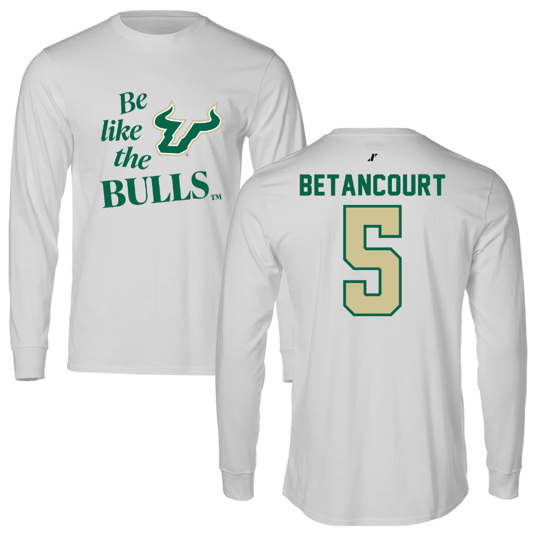 University of South Florida Baseball Light Gray Be Like Us Long Sleeve - #5 Rafael Betancourt