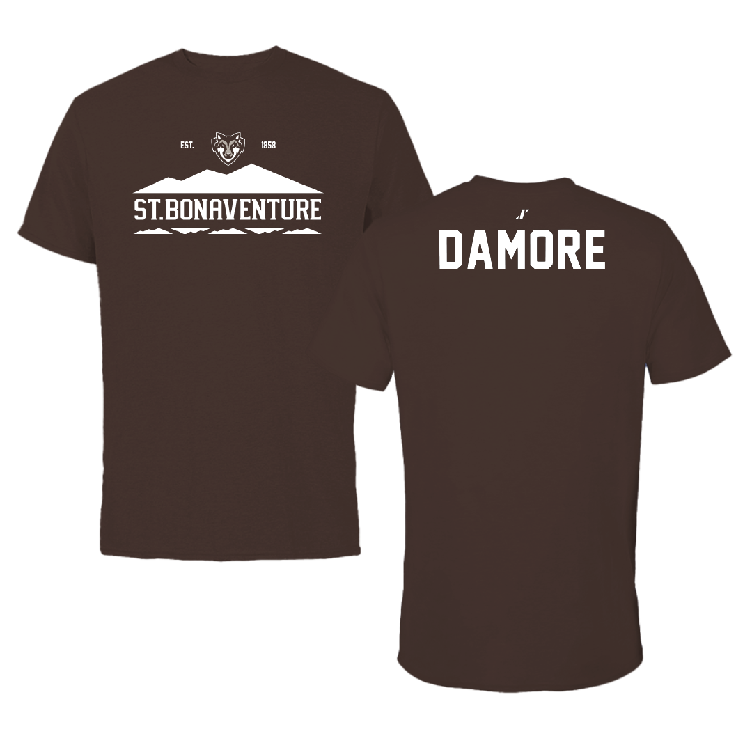 St. Bonaventure University Golf Brown General Tee - Braddock Damore