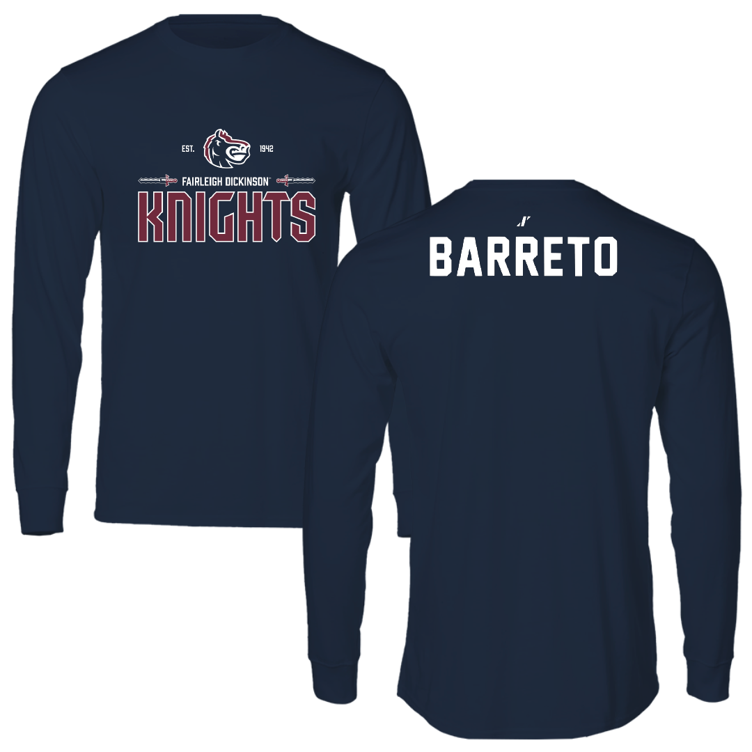 Fairleigh Dickinson University-Metropolitan Campus TF and XC Navy General Performance Long Sleeve - Brandon Barreto
