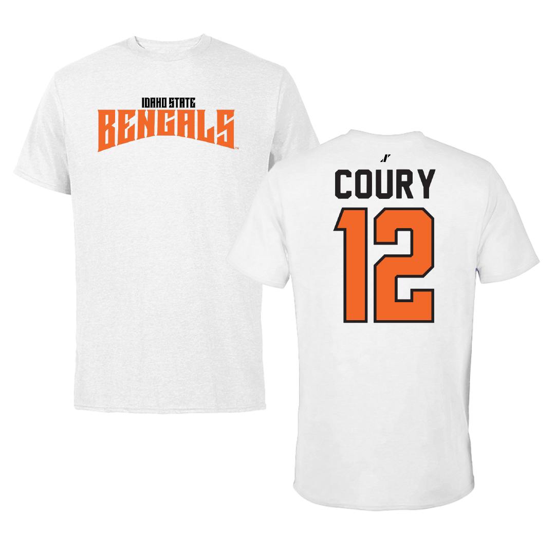 Idaho State University Soccer White Classic Tee - #12 Talia Coury