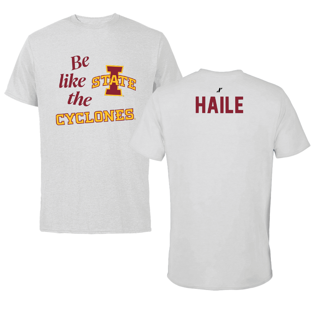 Iowa State University TF and XC Light Gray Be Like Us Tee - Hanibal Haile