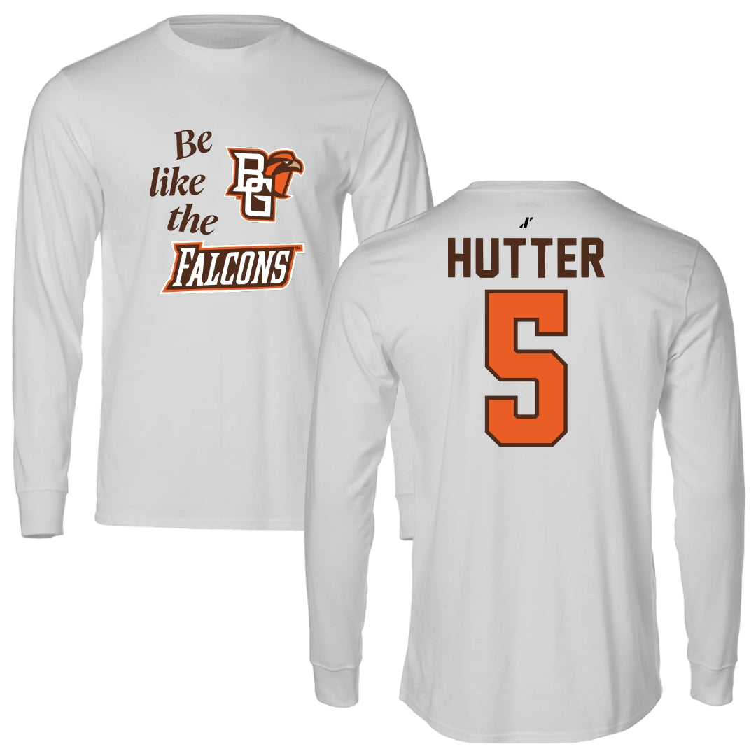 Bowling Green State University Softball Light Gray Be Like Us Performance Long Sleeve - #5 Katie Hutter
