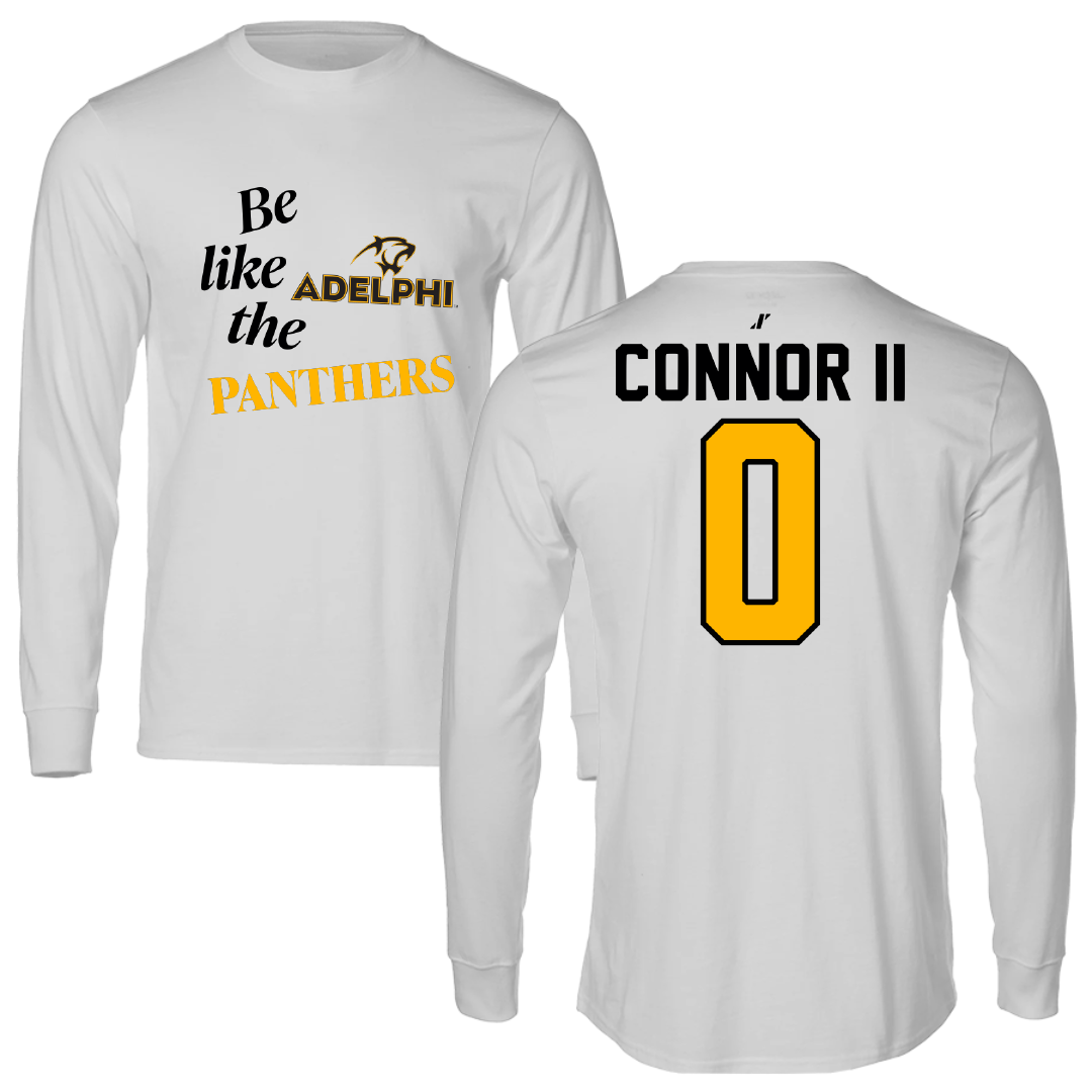 Adelphi University Basketball Light Gray Be Like Us Performance Long Sleeve - #0 Al-Fatir Connor II
