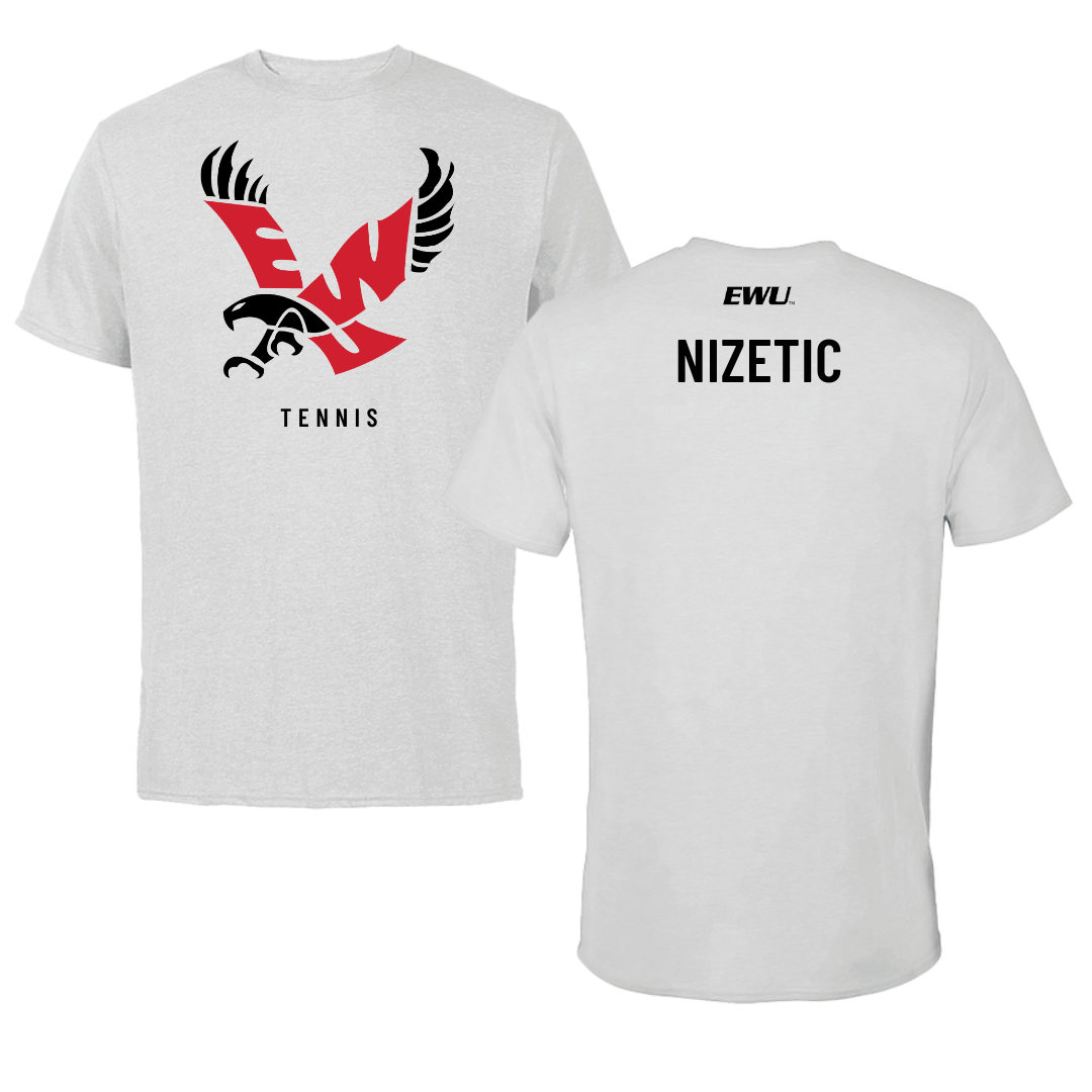 Eastern Washington University Tennis Light Gray Tee - Leandra Nizetic