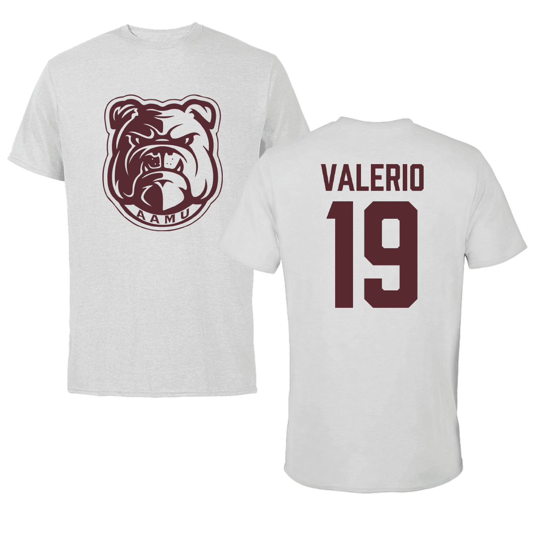 Alabama A&M University Baseball Light Gray Performance Tee - #19 Jose Valerio