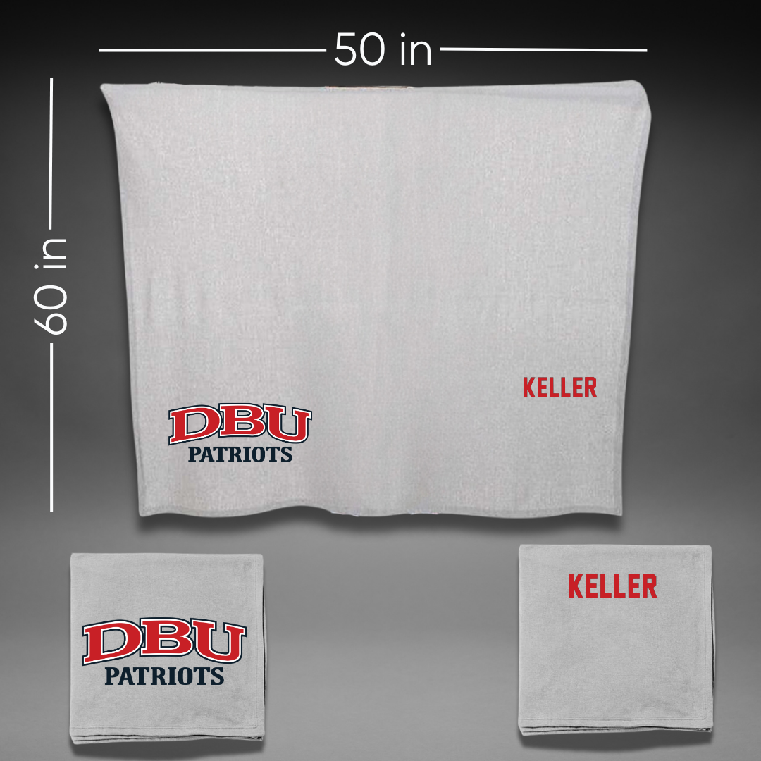 Dallas Baptist University TF and XC Gray Blanket - KayCee Keller