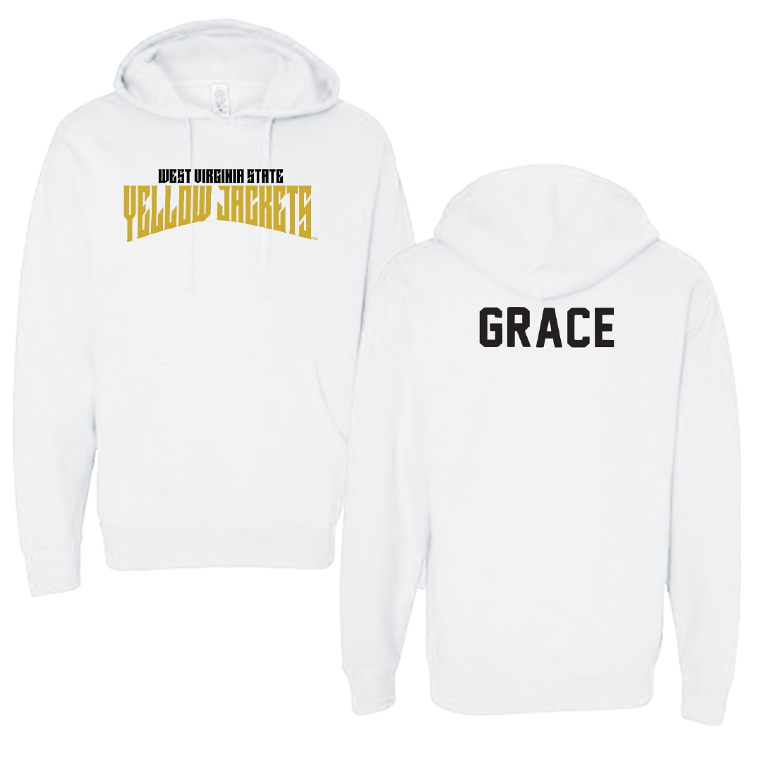 West Virginia State University TF and XC White Classic Hoodie - Ashonti Grace