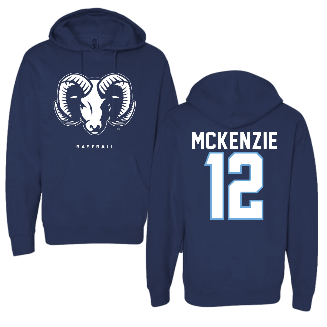 University of Rhode Island Baseball Navy Hoodie - #12 Brody McKenzie