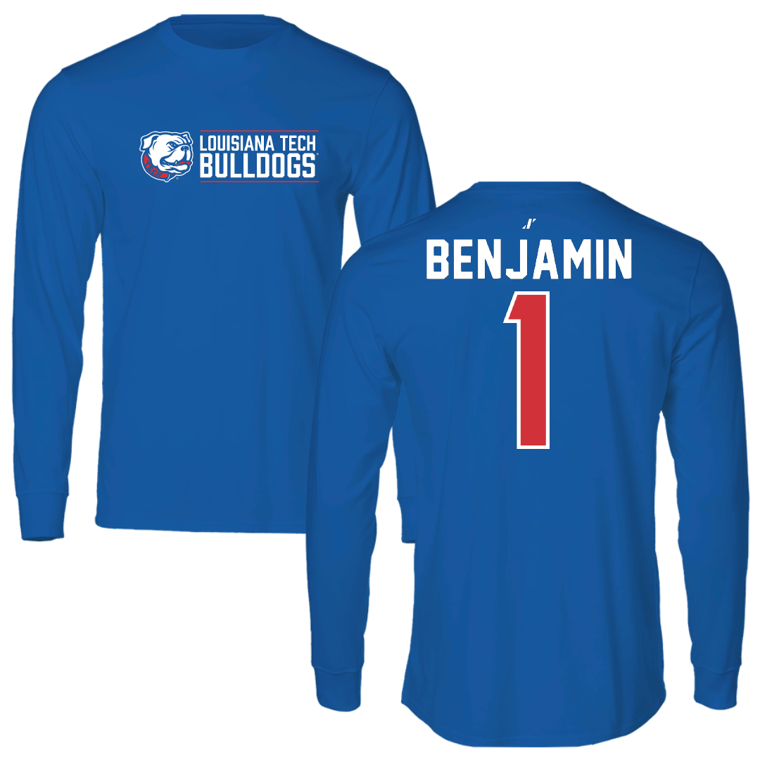 Louisiana Tech University Volleyball Blue General Performance Long Sleeve - #1 Izabely Benjamin