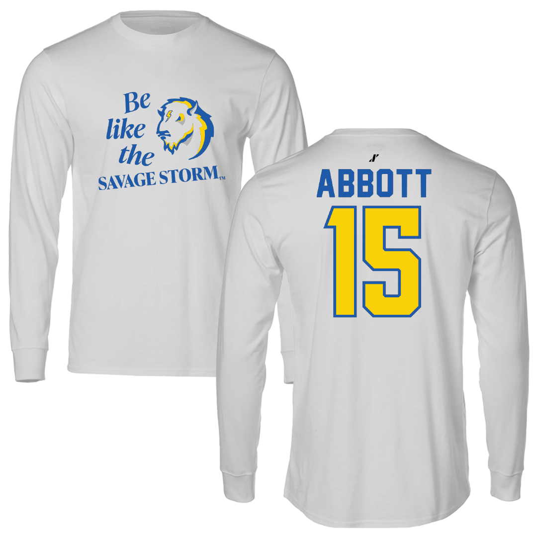 Southeastern Oklahoma State University Baseball Light Gray Be Like Us Long Sleeve - #15 Carson Abbott