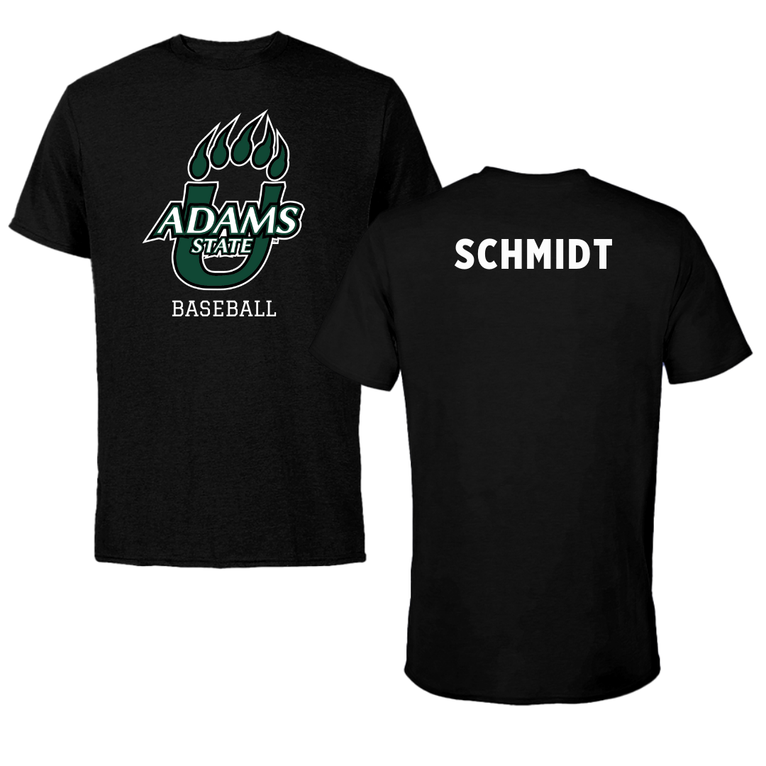 Adams State University Baseball Black State Performance Tee - Logan Schmidt