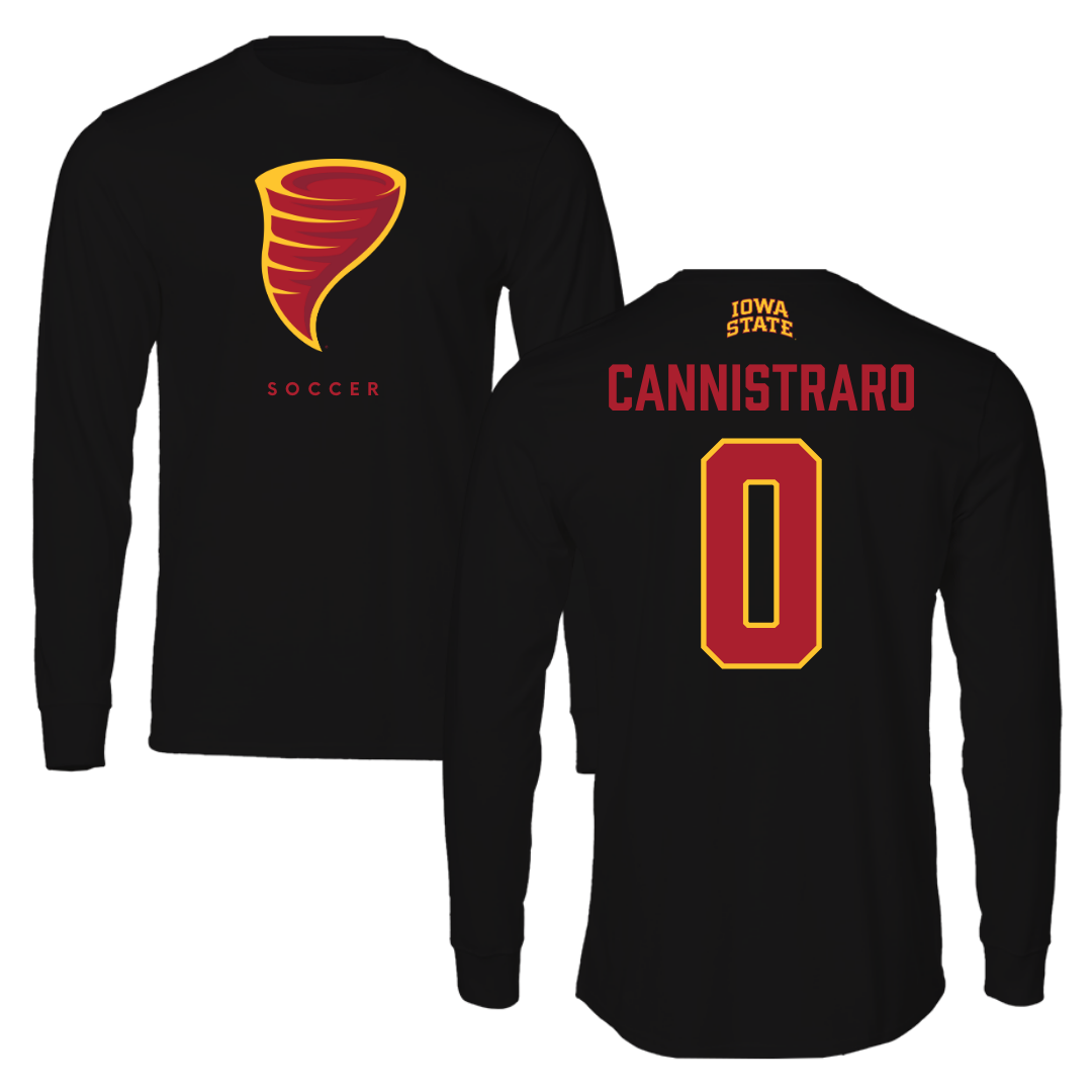 Iowa State University Soccer Black Long Sleeve - #0 Kasey Cannistraro