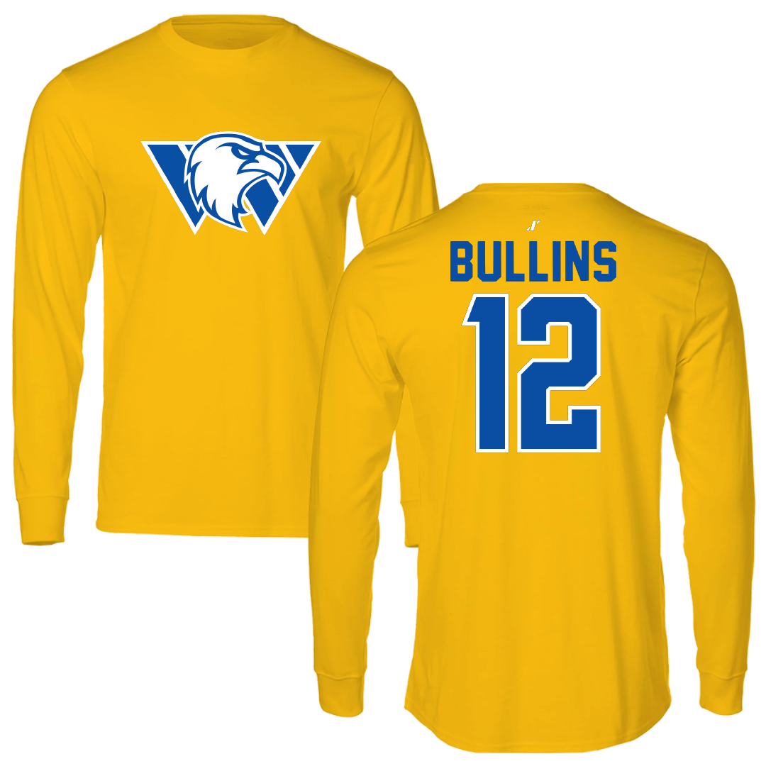 Williams Baptist University Baseball Gold Long Sleeve - #12 Luke Bullins